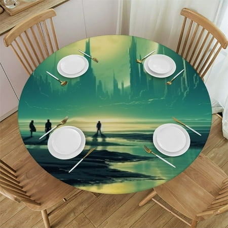 Palnkart Sci-fi Fantasy Round Table Cover Stain Resistant Washable Indoor Outdoor Tablecloth Kitchen Dining Wedding Parties Picnic Camping 100% Polyester Fiber 42-46
Palnkart Sci-fi Fantasy Round Table Cover Stain Resistant Washable Indoor Outdoor Tablecloth Kitchen Dining Wedding Parties Picnic Camping 100% Polyester Fiber 42-46