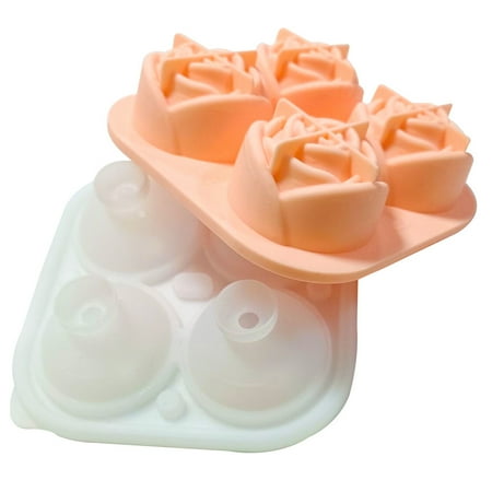 BYDOT Rose Silicone Ice Tray Flower Shape Ice Cube Maker Anti-leakage 4 Grids Reusable Ice Cube Mold for Bar Whiskey Cocktails
BYDOT Rose Silicone Ice Tray Flower Shape Ice Cube Maker Anti-leakage 4 Grids Reusable Ice Cube Mold for Bar Whiskey Cocktails