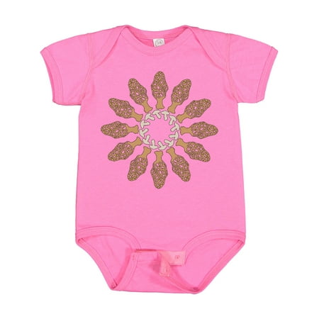 Inktastic Mushrooms and Morels in a Circle Gift Baby Boy or Baby Girl Bodysuit