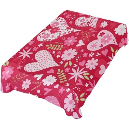 Hyjoy Cute Love Heart Rectangle Tablecloth Valentine s Day Mother s Day Kitchen Decoration Dinner Rectangular Table Cover for Party Holiday Hotel BBQ-Machine Washable 60x120In
Hyjoy Cute Love Heart Rectangle Tablecloth Valentine s Day Mother s Day Kitchen Decoration Dinner Rectangular Table Cover for Party Holiday Hotel BBQ-Machine Washable 60x120In