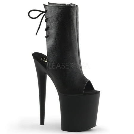 FLAMINGO-1018 8 Heel 4 Ankle Mid Calf Boot