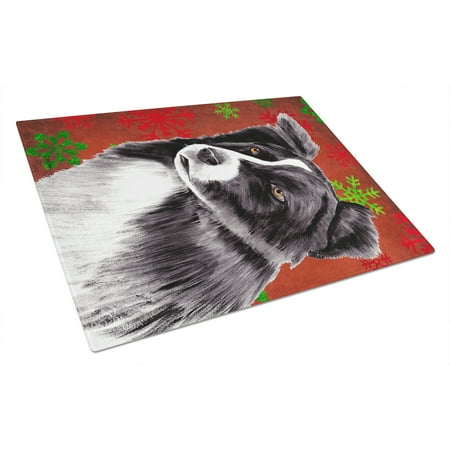 Carolines Treasures SC9407LCB Border Collie Red and Green Snowflakes Holiday Christmas Glass Cutting Board Large 12H x
Carolines Treasures SC9407LCB Border Collie Red and Green Snowflakes Holiday Christmas Glass Cutting Board Large 12H x