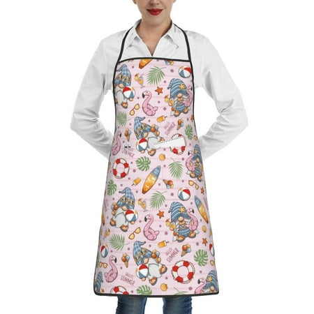 Rocae Hello Summer With Gnome for Kitchen Aprons for Women Adjustable Cooking Kitchen Chef Apron for Men with Pockets
Rocae Hello Summer With Gnome for Kitchen Aprons for Women Adjustable Cooking Kitchen Chef Apron for Men with Pockets