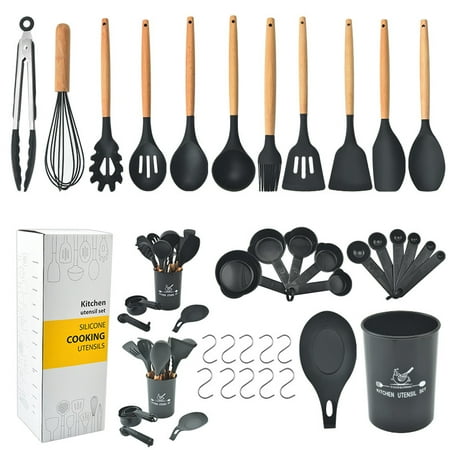 11pcs Silicone Wooden Handle Cooking Set Kitchen Tools Household Cooking Garlic Pot Spoon Spoon Spoon
11pcs Silicone Wooden Handle Cooking Set Kitchen Tools Household Cooking Garlic Pot Spoon Spoon Spoon