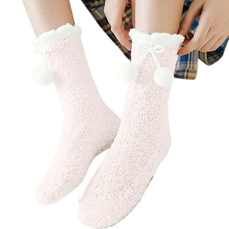 Women Socks 1 Pairs Warm Fuzzy Slipper Soft Fuzzy Sleeping Fuzzy Slipper Sock