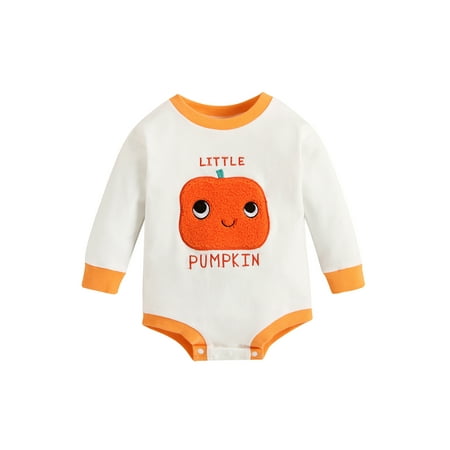 Meihuida Halloween Newborn Baby Girls Jumpsuits Pumpkin Letter Printed Long Sleeves Romper for Toddler Infant
Meihuida Halloween Newborn Baby Girls Jumpsuits Pumpkin Letter Printed Long Sleeves Romper for Toddler Infant