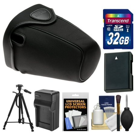 Nikon CF-DC2 Semi-Soft Holster Digital SLR Camera Case for D3200, D5200, D5300, D5500 with 32GB Card + EN-EL14 Battery & Charger + Tripod Kit Nikon CF-DC2 Semi-Soft Holster Digital SLR Camera Case for D3200, D5200, D5300, D5500 with 32GB Card + EN-EL14 Battery & Charger + Tripod Kit