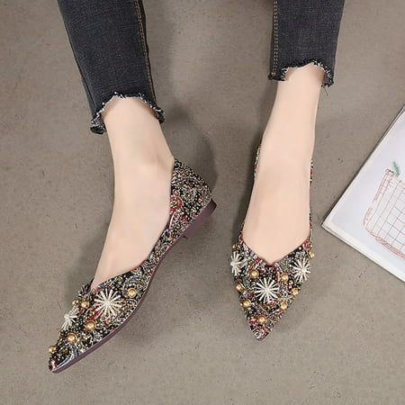 Bxzhiri Retro Zircon Shallow Soft-soled Pointed Flat Shoes Ladies Shoes Women s Shoes
Bxzhiri Retro Zircon Shallow Soft-soled Pointed Flat Shoes Ladies Shoes Women s Shoes