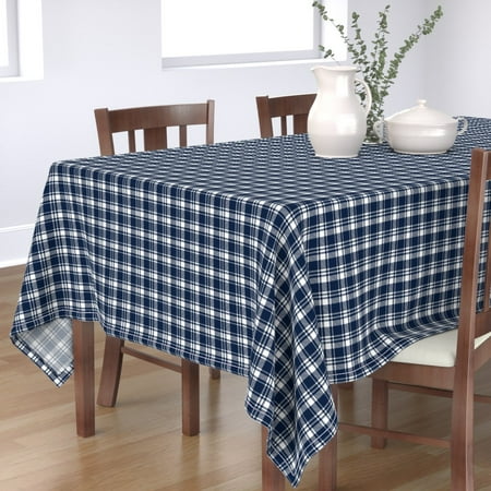 Cotton Sateen Tablecloth 70 x 90 - Plaid Navy Fall Rustic Autumn Tartan White Simple Print Custom Table Linens by Spoonflower
Cotton Sateen Tablecloth 70 x 90 - Plaid Navy Fall Rustic Autumn Tartan White Simple Print Custom Table Linens by Spoonflower