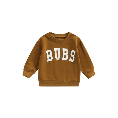 Calsunbaby Kids Girls Boys Fall Sweatshirt Letter Print Crew Neck Long Sleeve Pullover Tops Brown 4-5 Years
Calsunbaby Kids Girls Boys Fall Sweatshirt Letter Print Crew Neck Long Sleeve Pullover Tops Brown 4-5 Years