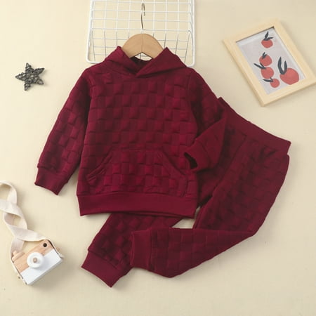 PatPat Toddler Girl/Boy Textured Solid Color Hoodie Sweatshirt and Pants Set 2-Piece Unisex Sizes 18M-6Y
PatPat Toddler Girl/Boy Textured Solid Color Hoodie Sweatshirt and Pants Set 2-Piece Unisex Sizes 18M-6Y