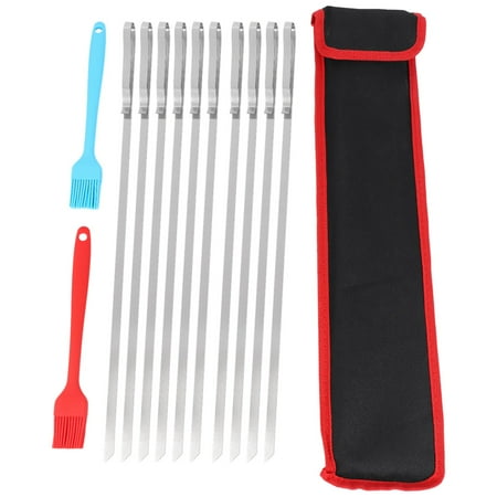 Barbecue Skewers 17 Inch 10PCS Stainless Steel Flat Metal BBQ Kabob Skewer Kebabs Can Be Reused Cooking Tools
Barbecue Skewers 17 Inch 10PCS Stainless Steel Flat Metal BBQ Kabob Skewer Kebabs Can Be Reused Cooking Tools