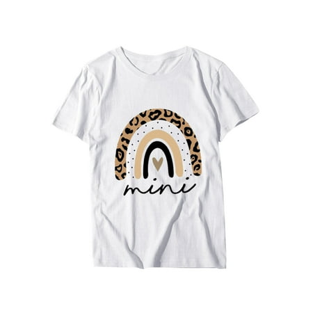 NECHOLOGY Women Summer Casual Solid Color O Neck Funny Print Parent Child Shirt Short Sleeve Mommy Pajamas Family Matching Suit White 100
NECHOLOGY Women Summer Casual Solid Color O Neck Funny Print Parent Child Shirt Short Sleeve Mommy Pajamas Family Matching Suit White 100
