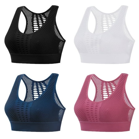 Baywell 4 Pack Sports Bra for Women High Support Mesh Open Back Workout Tops Padded Longline Yoga Bra 32/70ABCD 34/75ABC
Baywell 4 Pack Sports Bra for Women High Support Mesh Open Back Workout Tops Padded Longline Yoga Bra 32/70ABCD 34/75ABC