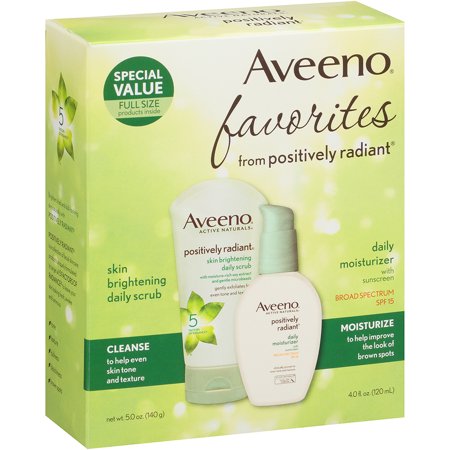 Aveeno Favorites from Positively Radiant Daily Scrub & 