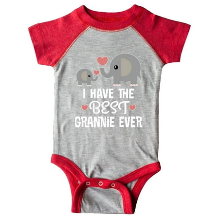 Inktastic Best Grannie Ever Grandchild Gift Gift Baby Boy or Baby Girl Bodysuit