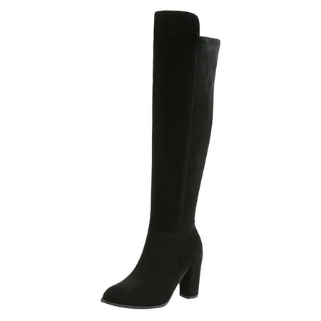 Quealent Back To School Womens Cowboy Knee High Boots Wide Calf Pointed Toe Heel Western Cowgirl Fall Winter Tall Boots (Black 9)
Quealent Back To School Womens Cowboy Knee High Boots Wide Calf Pointed Toe Heel Western Cowgirl Fall Winter Tall Boots (Black 9)