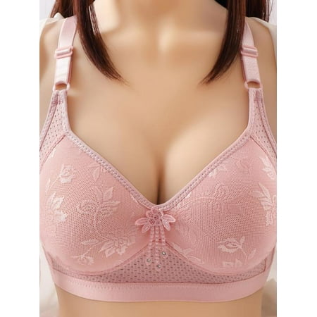 Ame Women s Big Size Wireless Bra Push Up Bra Big Cup For Big Breasted Fat Full Coverage Thin Wire Free Back Closure Plaid Soft Bra
Ame Women s Big Size Wireless Bra Push Up Bra Big Cup For Big Breasted Fat Full Coverage Thin Wire Free Back Closure Plaid Soft Bra