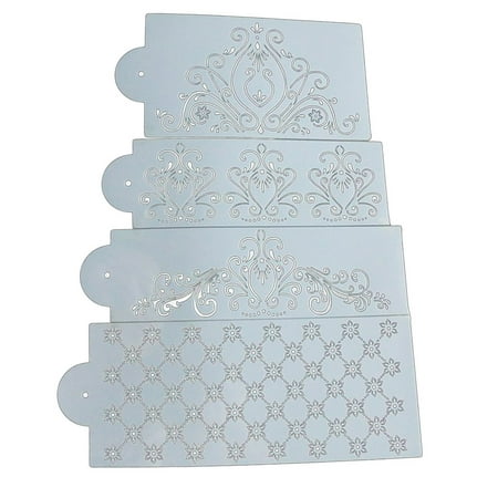 PVC Mat Lace Cake Fondant Flower Pattern Sugar Lace Mold