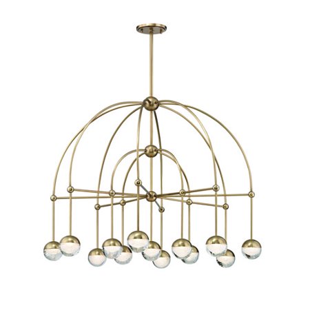 Hudson Valley HV-8313-AGB ANGLER 3 Light Chandelier Aged Brass