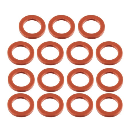 15pcs Red Silicone Round Flat Washer Assortment Size 16x24x3mm Flat Washer 
15pcs Red Silicone Round Flat Washer Assortment Size 16x24x3mm Flat Washer