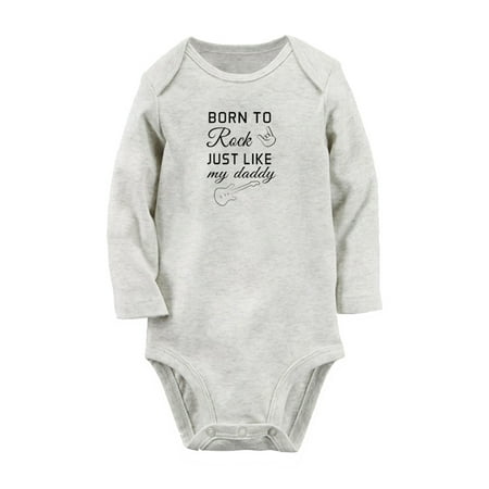 Born to Rock Just Like My Daddy Funny Rompers Newborn Baby Unisex Bodysuits Infant Jumpsuits Toddler 0-12 Months Kids Long Sleeves Oufits (Gray 0-6 Months)
Born to Rock Just Like My Daddy Funny Rompers Newborn Baby Unisex Bodysuits Infant Jumpsuits Toddler 0-12 Months Kids Long Sleeves Oufits (Gray 0-6 Months)