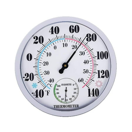 9.84in/25cm Round Thermometer with Hygrometer Large Indoor Outdoor Wall Weather Thermometers No Battery Required New
9.84in/25cm Round Thermometer with Hygrometer Large Indoor Outdoor Wall Weather Thermometers No Battery Required New