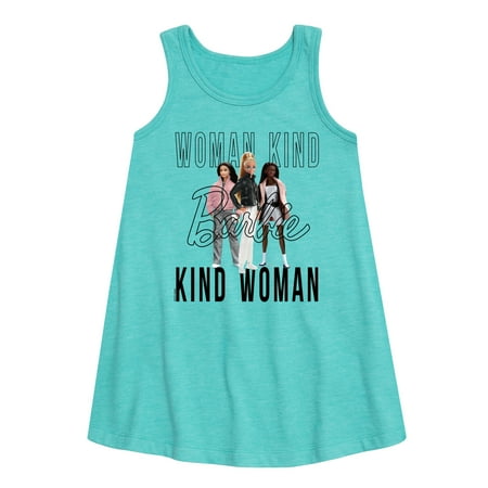 Barbie - Woman Kind Kind Woman - Toddler and Youth Girls A-line Dress