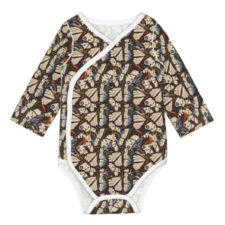 Matuu Vector Butterflies for Baby Long-Sleeve Bodysuit Soft Cotton Comfortable and Breathable Perfect for Newborns and Infants
Matuu Vector Butterflies for Baby Long-Sleeve Bodysuit Soft Cotton Comfortable and Breathable Perfect for Newborns and Infants