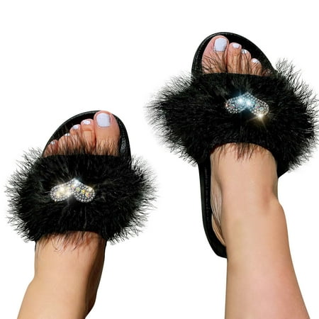 Follure Girl women s casual shoes Women Love Rhinestone Slippers Fat Sole Colored Shiny Rhinestones Women Sandals And Slippers Black 37
Follure Girl women s casual shoes Women Love Rhinestone Slippers Fat Sole Colored Shiny Rhinestones Women Sandals And Slippers Black 37
