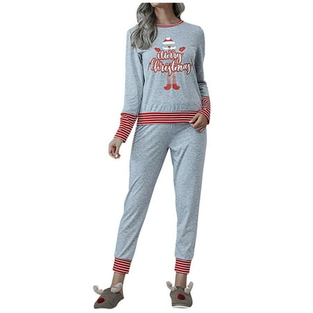 BIZIZA Pajama Sets for Women Comfortable Christmas 2 Piece Soft Long Sleeve Crew Neck Cami Pants Light Gray XXXL
BIZIZA Pajama Sets for Women Comfortable Christmas 2 Piece Soft Long Sleeve Crew Neck Cami Pants Light Gray XXXL