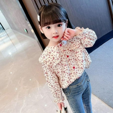 BULLPIANO 3-15Y Lace Embroidered Tops Loose Tops Top Girl Doll Collar Sweet Spring Long Sleeve Pastoral Style Floral Printed
BULLPIANO 3-15Y Lace Embroidered Tops Loose Tops Top Girl Doll Collar Sweet Spring Long Sleeve Pastoral Style Floral Printed