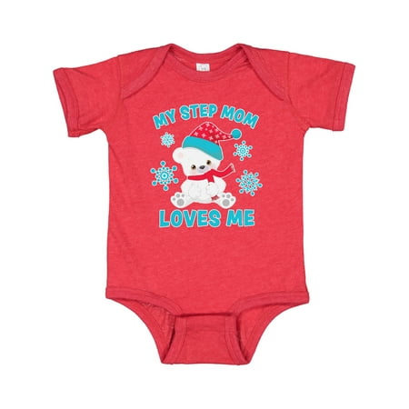 Inktastic Polar Bear My Step Mom Loves Me in Santa Hat with Snowflakes Gift Baby Boy or Baby Girl Bodysuit
Inktastic Polar Bear My Step Mom Loves Me in Santa Hat with Snowflakes Gift Baby Boy or Baby Girl Bodysuit