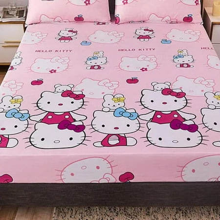 New Sanrio Hello Kitty Milk Fleeced Fitted Sheet Cartoon Women Bed Cover Nonslip Mattress Cover Soft Bedding Mattress Protector Gift
New Sanrio Hello Kitty Milk Fleeced Fitted Sheet Cartoon Women Bed Cover Nonslip Mattress Cover Soft Bedding Mattress Protector Gift