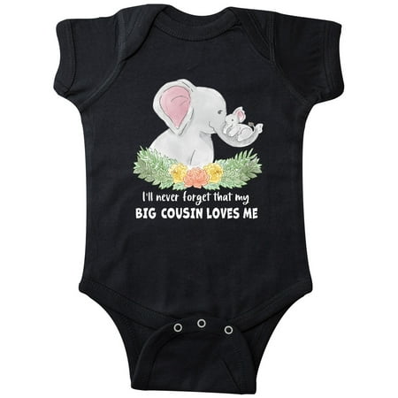 Inktastic I ll Never Forget That My Big Cousin Loves Me Cute Elephants Gift Baby Boy or Baby Girl Bodysuit
Inktastic I ll Never Forget That My Big Cousin Loves Me Cute Elephants Gift Baby Boy or Baby Girl Bodysuit