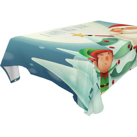 Hyjoy 60x108 inch Santa Claus Tablecloth Waterproof Washable Polyester Square Table Cover Durable Tablecloth for Kitchen Dining Table Party Decor
Hyjoy 60x108 inch Santa Claus Tablecloth Waterproof Washable Polyester Square Table Cover Durable Tablecloth for Kitchen Dining Table Party Decor