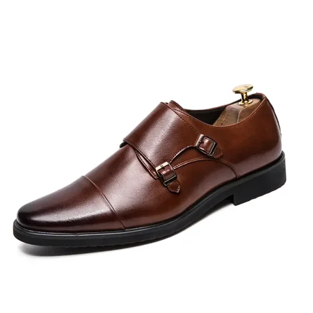 Men‘s Double Monk Strap Cap-toe Loafers Casual Slip On Sneakers Black/Dark Brown
Men‘s Double Monk Strap Cap-toe Loafers Casual Slip On Sneakers Black/Dark Brown
