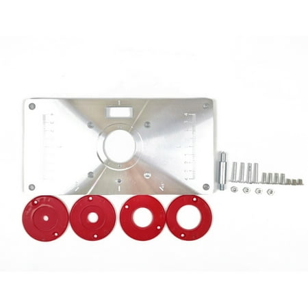Multifunctional Router Table Insert Plate Woodworking Benches Aluminium Wood Router Trimmer Models Engraving Machine with 4 Rings Tools
Multifunctional Router Table Insert Plate Woodworking Benches Aluminium Wood Router Trimmer Models Engraving Machine with 4 Rings Tools