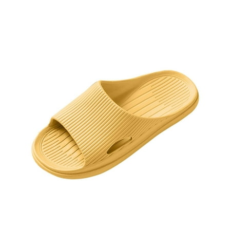 Slippers for Women Ladies Couple Slippers Bathroom Slippers Flat Solid Color Stripe Home Slippers Womens Slippers Eva Yellow 36-37
Slippers for Women Ladies Couple Slippers Bathroom Slippers Flat Solid Color Stripe Home Slippers Womens Slippers Eva Yellow 36-37