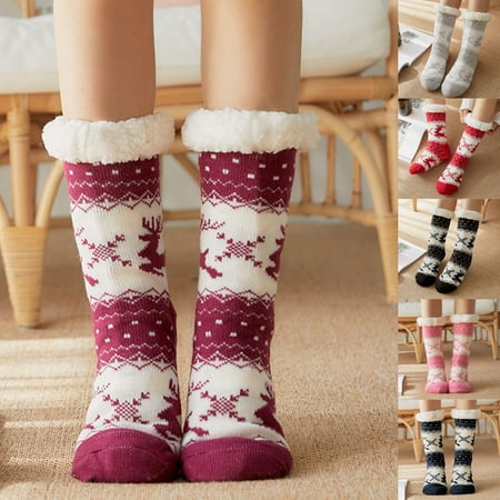 AYYUFE 1 Pair Comfortable Floor Socks Portable Acrylic Fiber Christmas Element Pattern Women Sleep Socks for Winter
AYYUFE 1 Pair Comfortable Floor Socks Portable Acrylic Fiber Christmas Element Pattern Women Sleep Socks for Winter