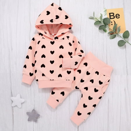 BadyminCSL Newborn Infant Baby Girls Heart Printing Hooded Coat Outwear+Pants Outfits
BadyminCSL Newborn Infant Baby Girls Heart Printing Hooded Coat Outwear+Pants Outfits