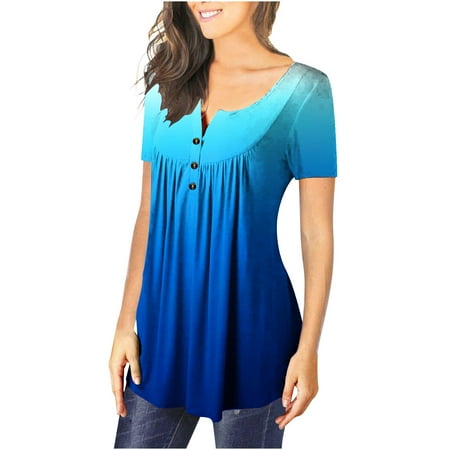 Simplmasygenix Women Tops Summer Clearance Women s Fashion Printed Loose T-shirt Short Sleeves Blouse Round Neck Casual Tops
Simplmasygenix Women Tops Summer Clearance Women s Fashion Printed Loose T-shirt Short Sleeves Blouse Round Neck Casual Tops
