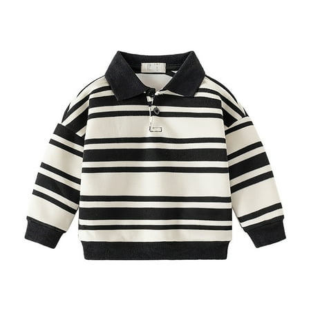 Bjutir Toddler Boys Shirts Tops Spring Autumn Children Hoodie New Long Sleeve Lapel Striped Hoodie Baby Style Top Childrens Clothing Black 4-5 Years
Bjutir Toddler Boys Shirts Tops Spring Autumn Children Hoodie New Long Sleeve Lapel Striped Hoodie Baby Style Top Childrens Clothing Black 4-5 Years