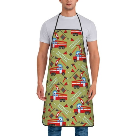 Chef Aprons for Men and Women - Cartoon Fire Truck Oil-Resistant Bib Aprons for Cooking Waterproof BBQ Grilling Kitchen Aprons Gifts for Women and Men
Chef Aprons for Men and Women - Cartoon Fire Truck Oil-Resistant Bib Aprons for Cooking Waterproof BBQ Grilling Kitchen Aprons Gifts for Women and Men