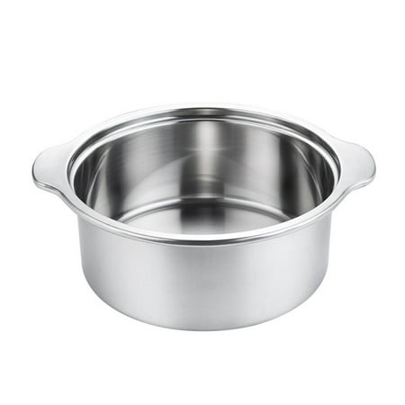 Frcolor 1Pc Thickened Hot Pot Stainless Steel Stockpot Flat Bottom Cooking Pot (Silver)
Frcolor 1Pc Thickened Hot Pot Stainless Steel Stockpot Flat Bottom Cooking Pot (Silver)