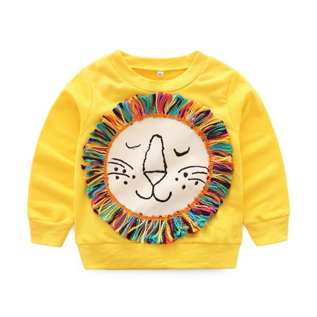 Honeeladyy Toddler Baby Boys Girls Long Sleeve Cartoon Animal T shirt Tops Sweatshirt Yellow
Honeeladyy Toddler Baby Boys Girls Long Sleeve Cartoon Animal T shirt Tops Sweatshirt Yellow