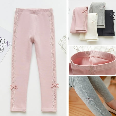 Gyratedream Spring/Fall Toddler Kids Sweet Lace Bowknot Basic Thin Leggings Little Girls Pants 2-3 Years Pink
Gyratedream Spring/Fall Toddler Kids Sweet Lace Bowknot Basic Thin Leggings Little Girls Pants 2-3 Years Pink