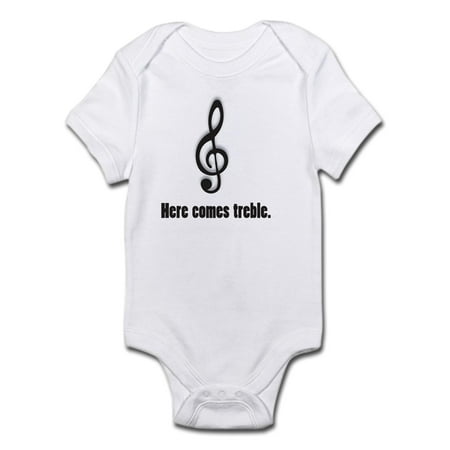 CafePress - Here Comes Treble Infant Body Suit - Baby Light Bodysuit