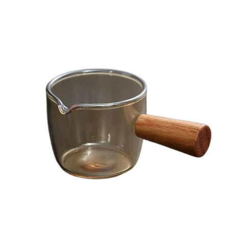 Wooden Handle Anti-scalding Coffee Pot Mini Milk Pot Glass Coffee Pot Milk Pan Champagne Small
Wooden Handle Anti-scalding Coffee Pot Mini Milk Pot Glass Coffee Pot Milk Pan Champagne Small