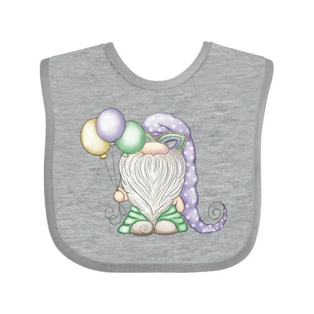 Inktastic Mardi Gras Gnome Gift Baby Boy Bib